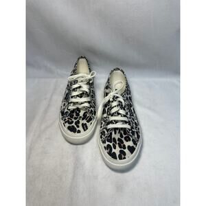 New Superga 2750 Light Leopard Print Womens Canvas Trainers Size 8